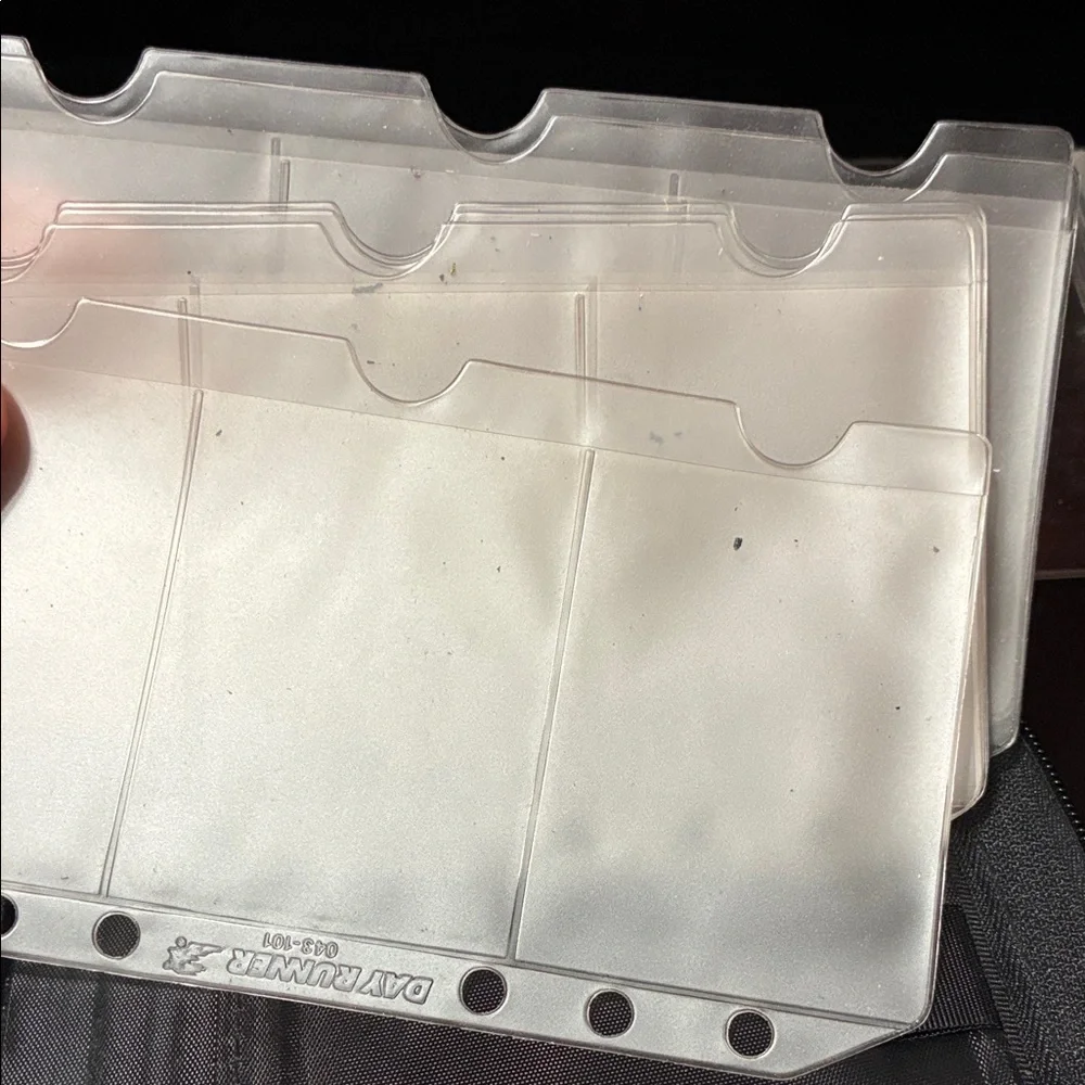 Vintage Day Runner cover and card holders